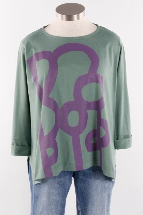 Graphic Top - Sage