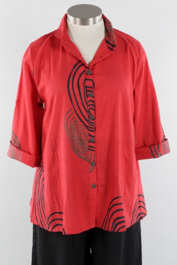 Panel Jacket - Red