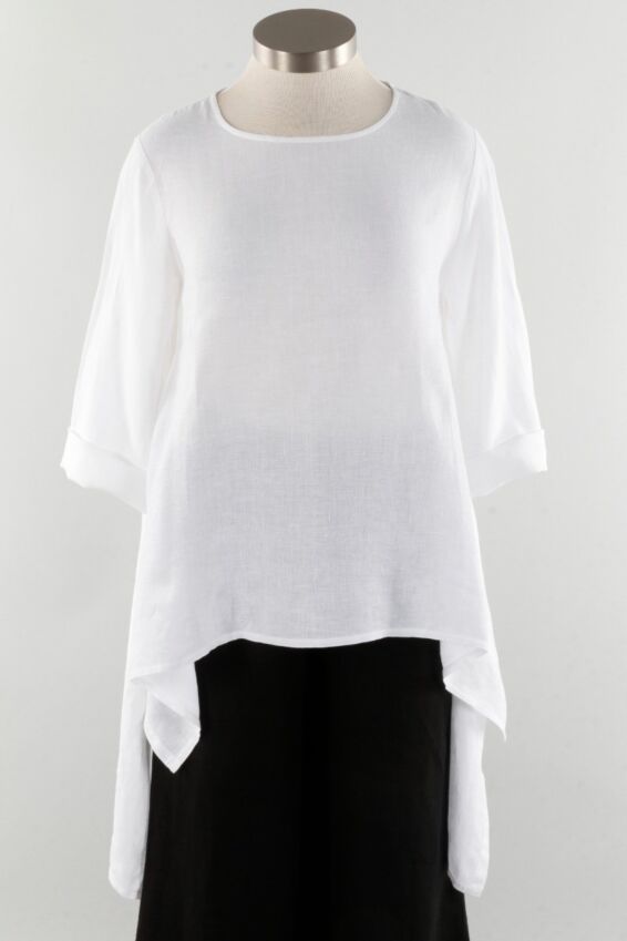 High/Low Tunic - White