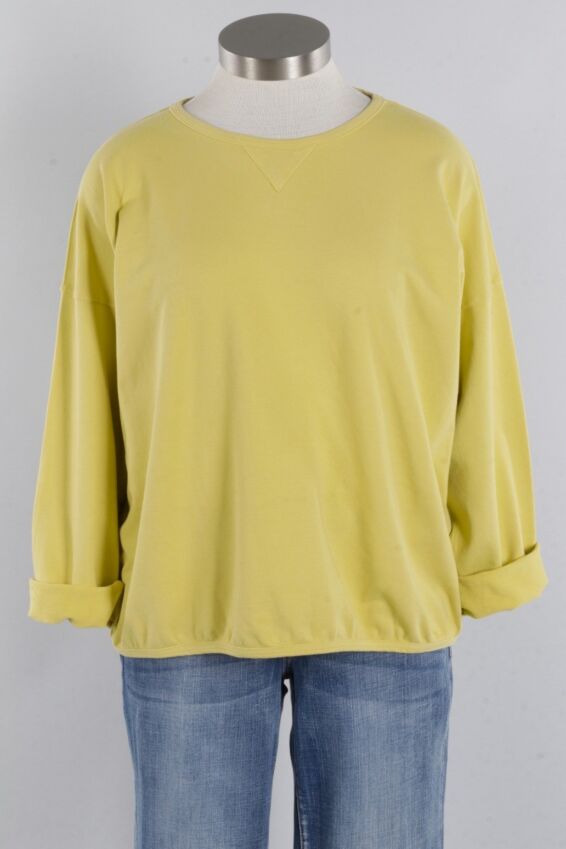 Stretch Terry Sweatshirt - Chartreuse