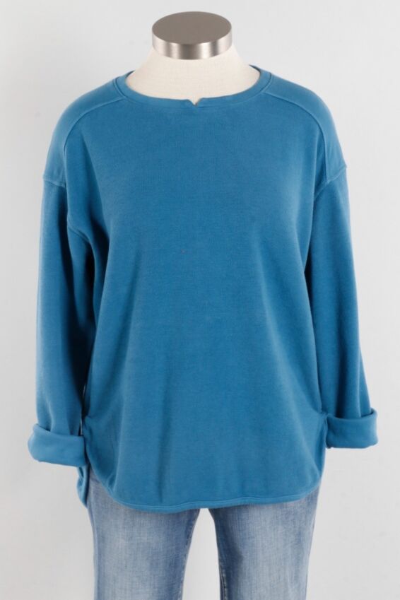 Drop Shoulder Top - Bleu