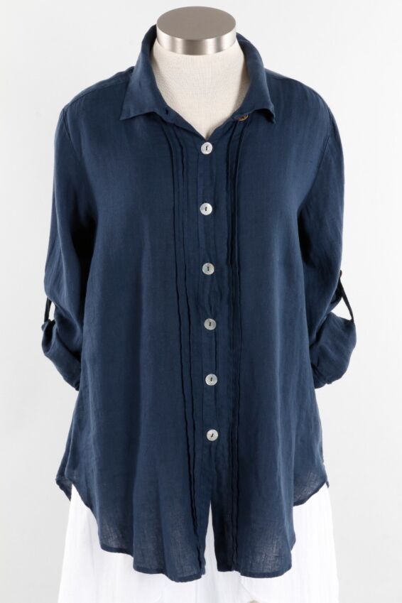 Collared Button Up - Midnight