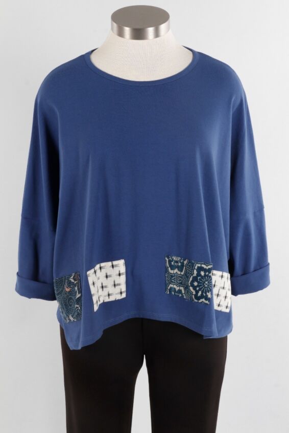 Patch Tee - Denim