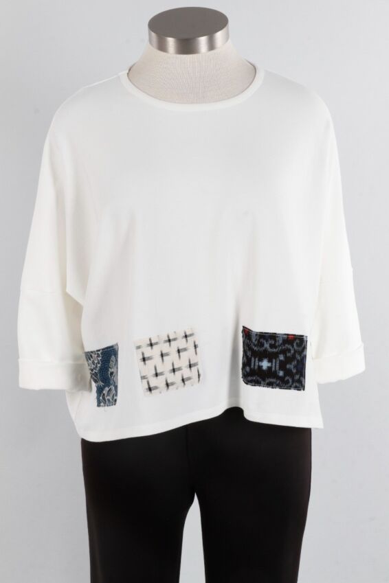 Patch Tee - Ivory