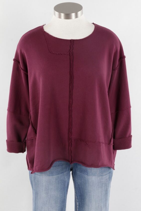 Cozy Seam Top - Plum