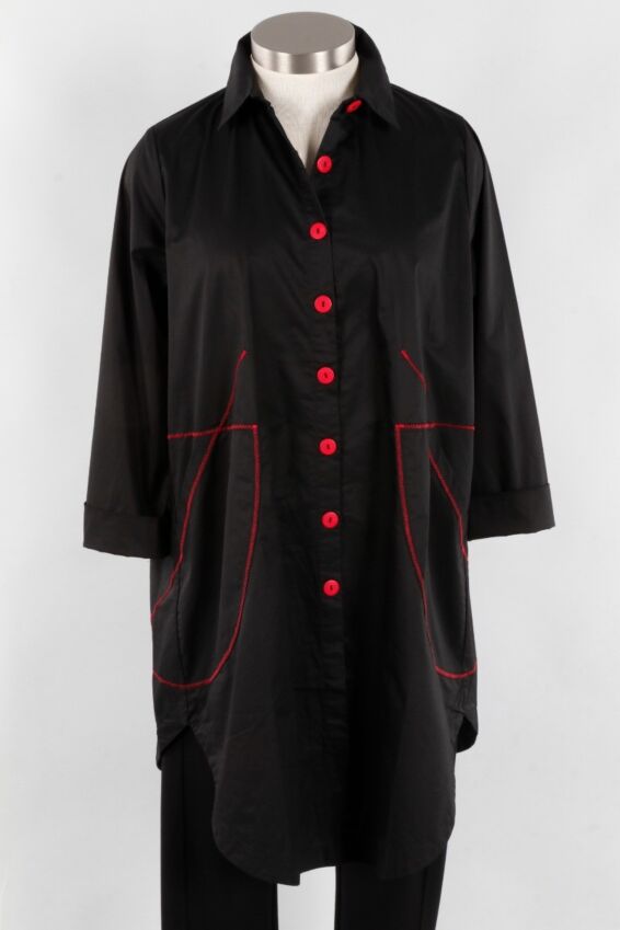 Long Shirt Plus - Black