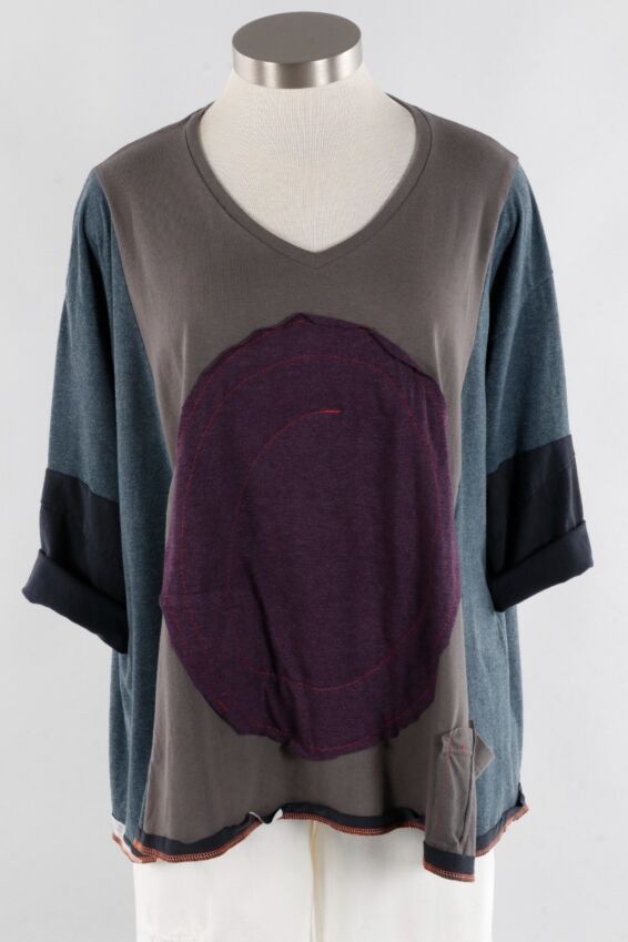 Passage Tee - Shale & Grape #8