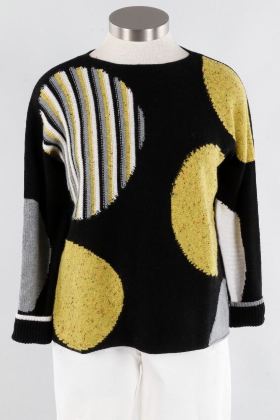 Mega Dot Pullover - Black Combo