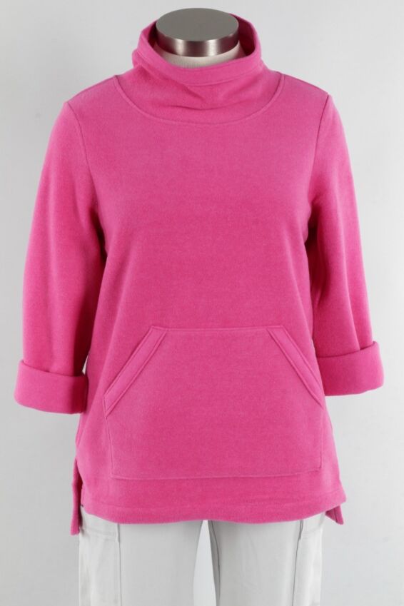 Cowl Neck Pullover - Berry