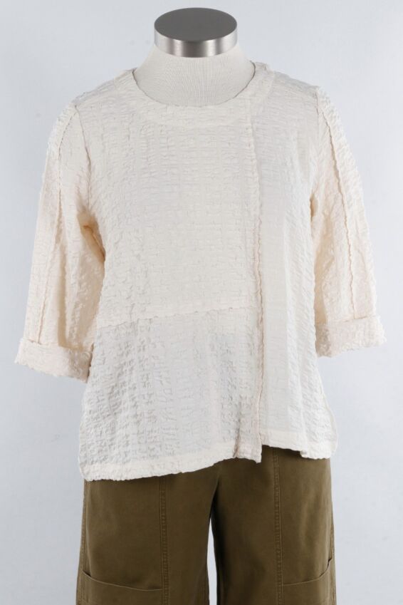 Lapped Seam Pullover - Stone