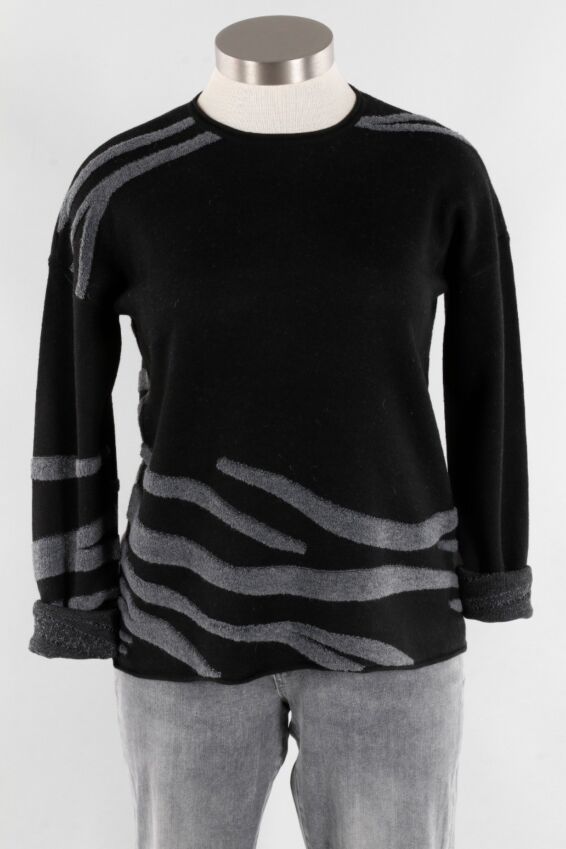 Zebra Sweater - Black