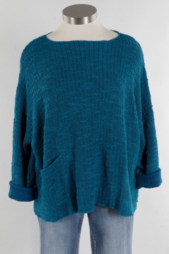Osize Pocket Pullover - Deep Sea