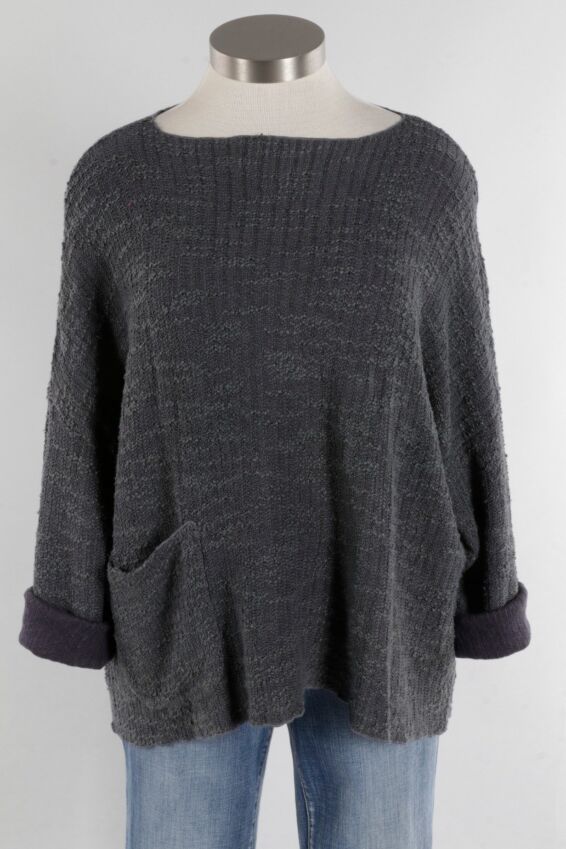 Osize Pocket Pullover - Iron