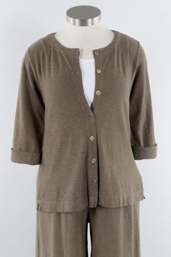 Easy Cardi - Saddle