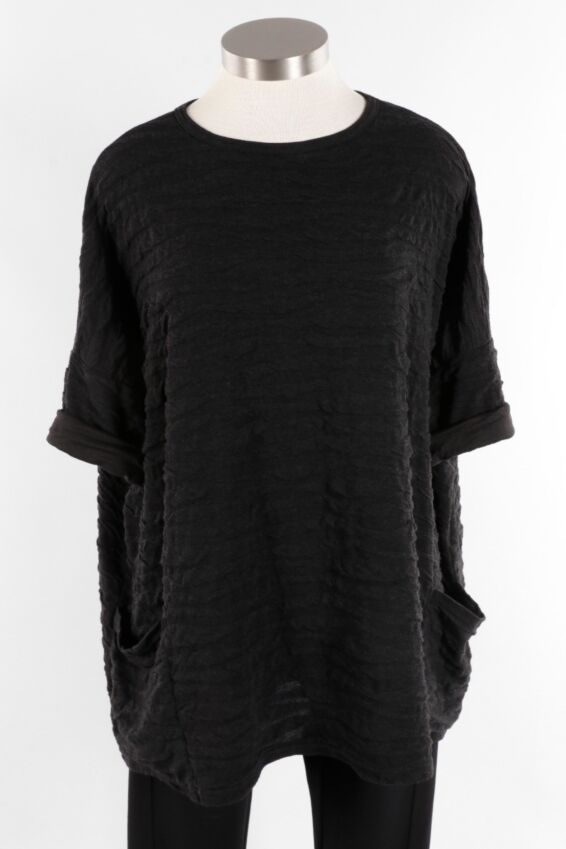 Osize Pullover - Black Texture