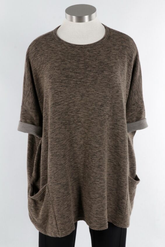 Osize Pullover - Saddle