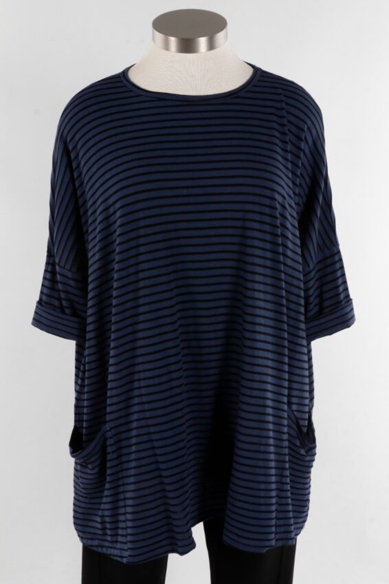 Osize Pullover - Bluemoon Stripe