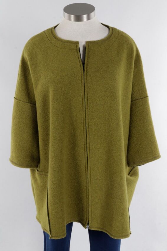 Osize Zip Jacket - New Leaf