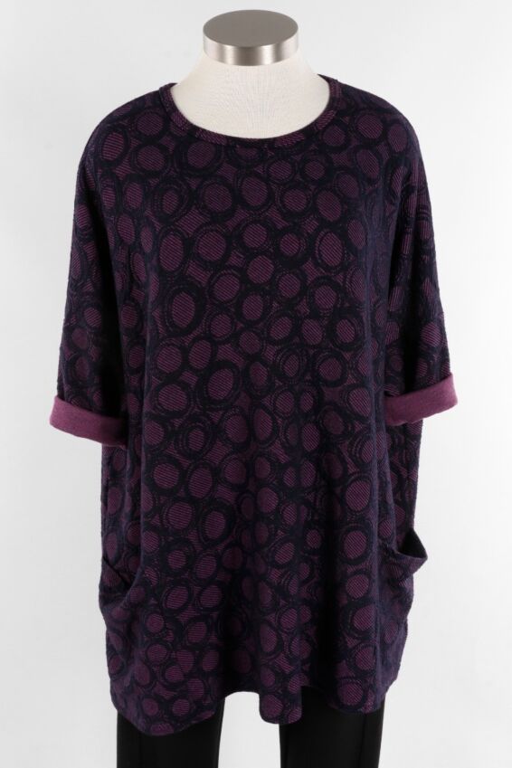 Osize Pullover - Gladiola Graphic Circle
