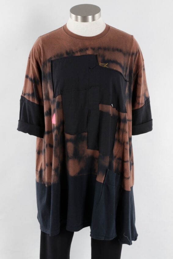 Abstract Tunic - Cognac & Black #2