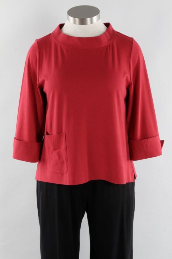 Pocket Pullover - Garnet