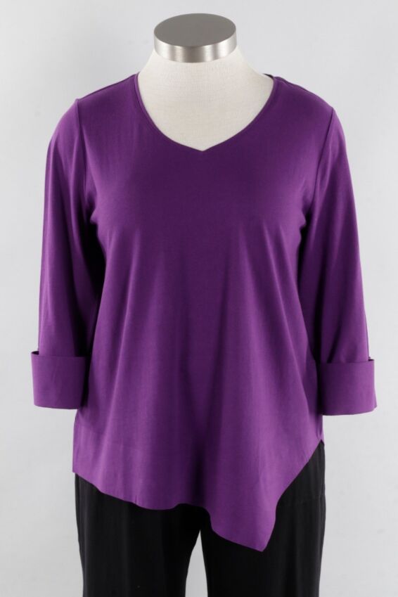 Deep Hem Tunic - Amethyst
