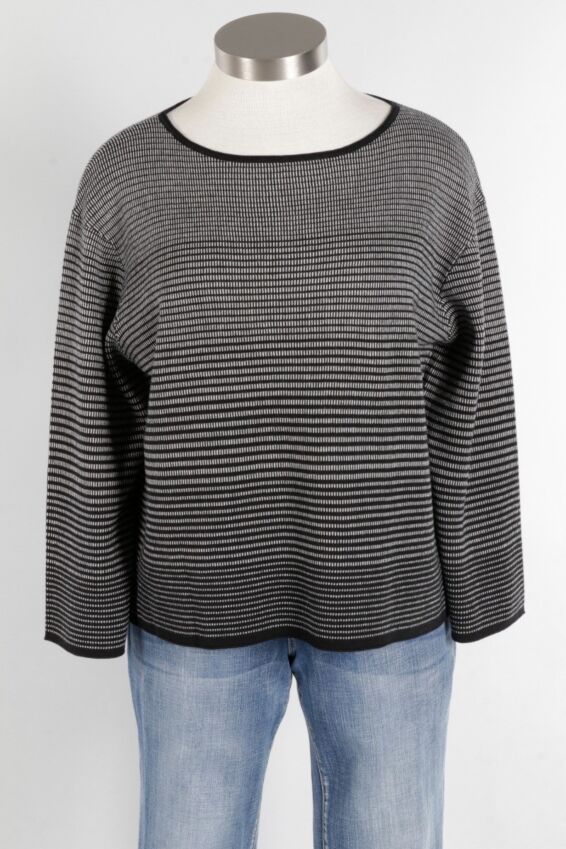 Ombre Pullover - Black