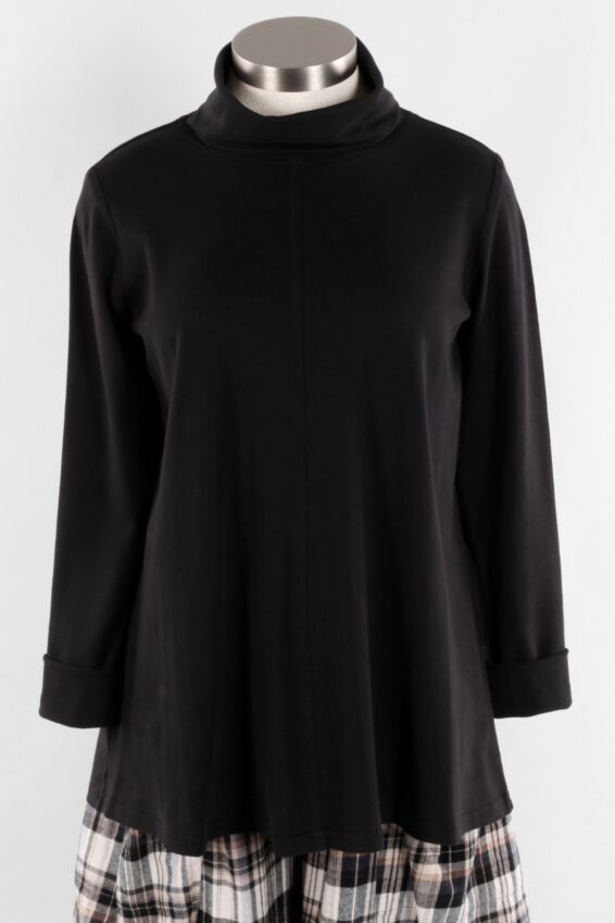Foldover Turtle - Black