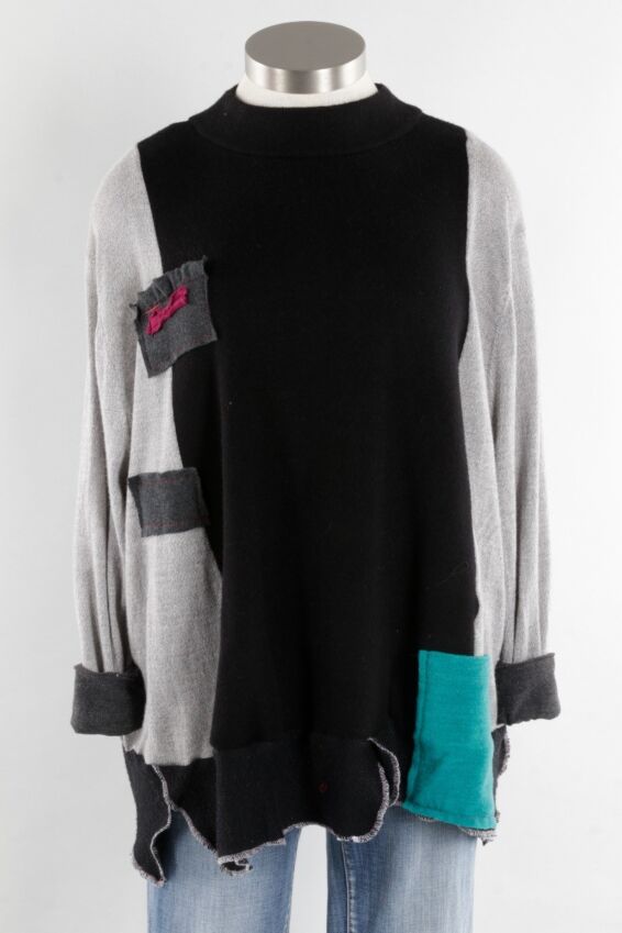 Andi Pullover - Black & Grey #4