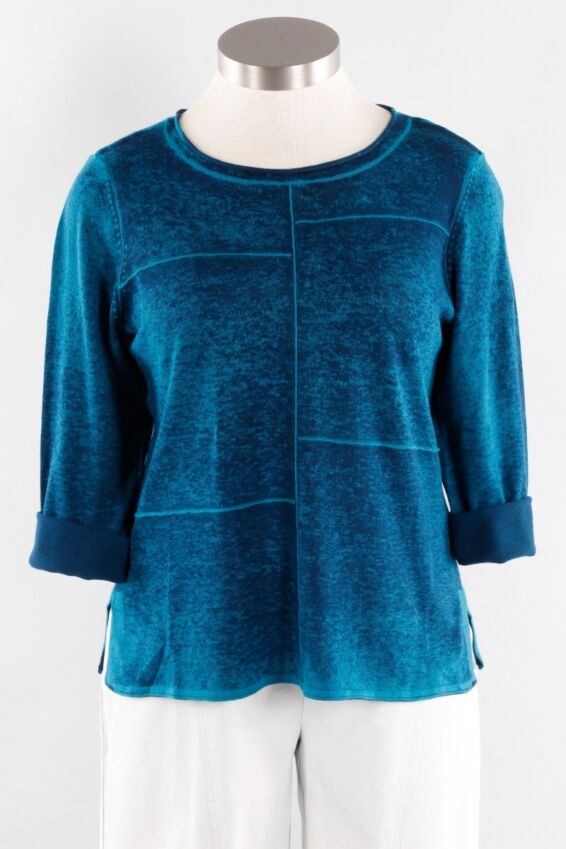 Seamed Pullover - Teal