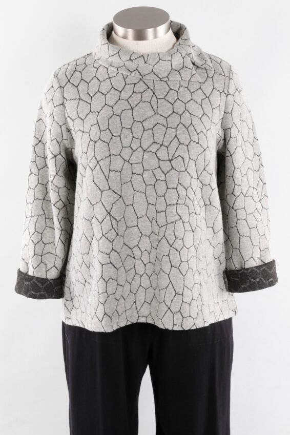 Cowl Pullover - Gray