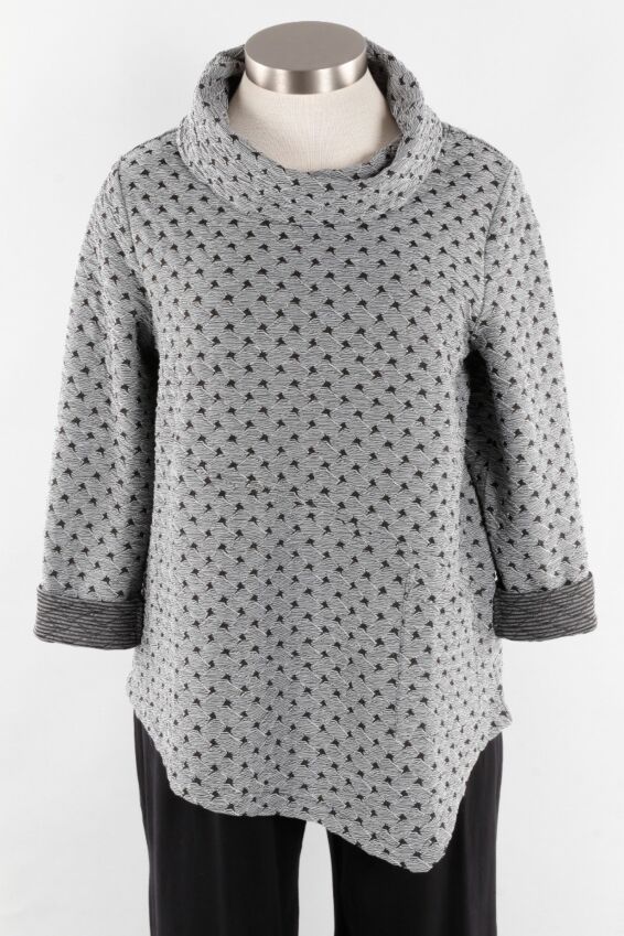 Angled Pocket Pullover - Winter White