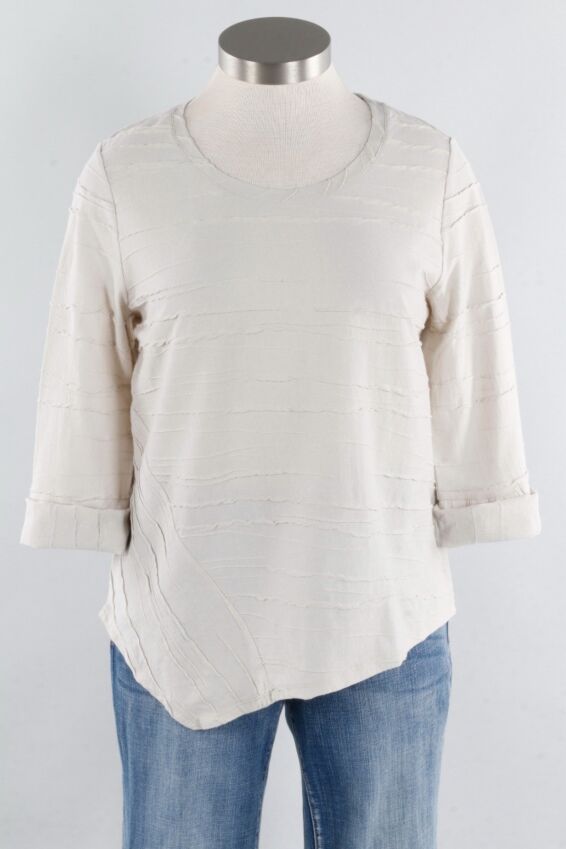 Asymmetrical Pullover - Putty