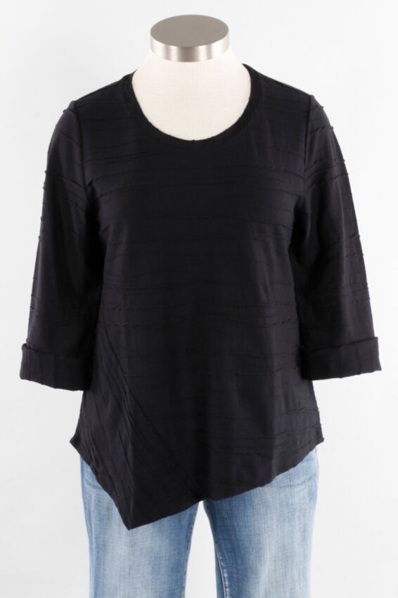 Asymmetrical Pullover - Black