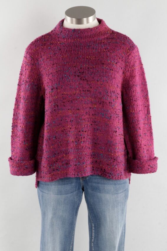 Funnel Pullover - Magenta