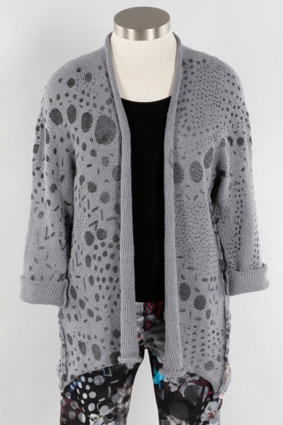 Tab Cardy - Grey & Black