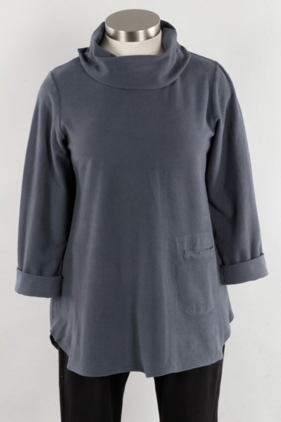 Roll Neck Top - Graphite