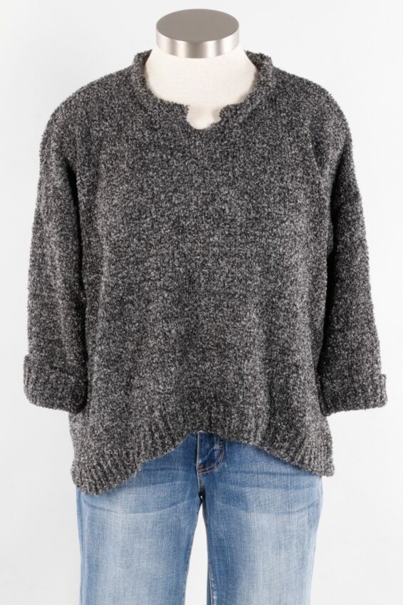 Boxy Pullover - Charcoal