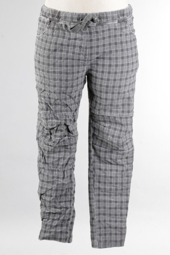 Plaid Jogger - Grey