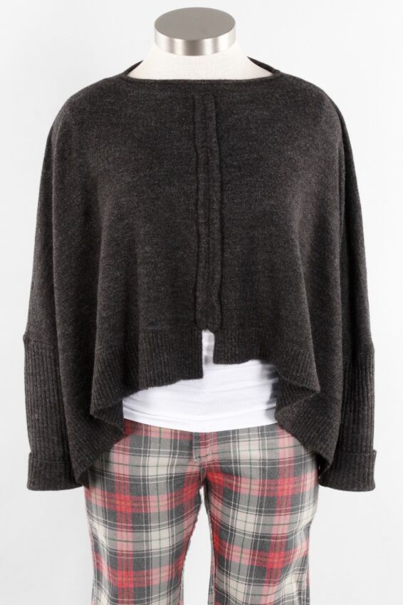 Cropped Pullover - Charcoal