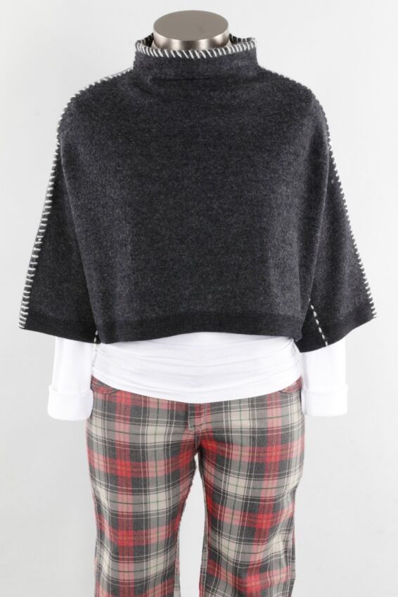 Whipstitch Pullover - Charcoal