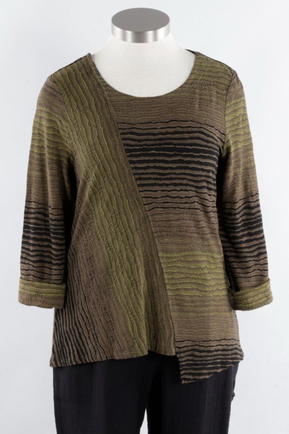 Mixed Direction Pullover - Olive