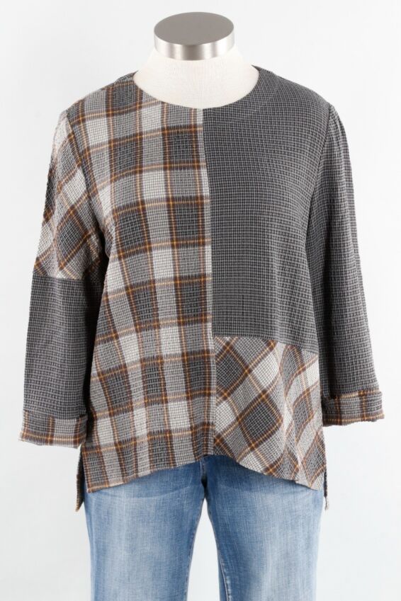 Pieced Pullover - Nickel