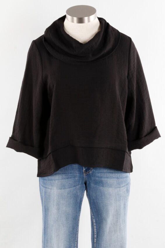 Cowl Pullover - Black