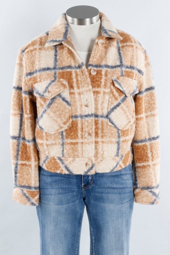 Short Shacket - Camel