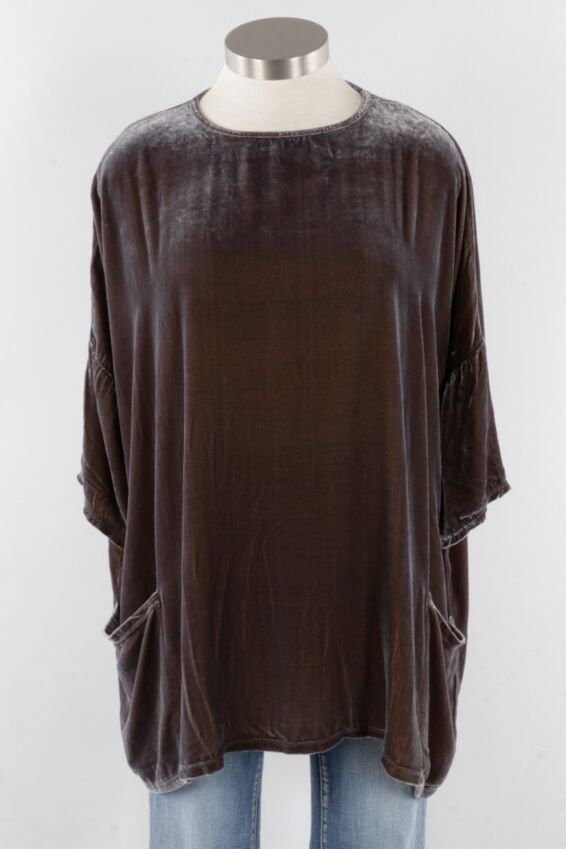 Velvet Osize Pullover - Lava