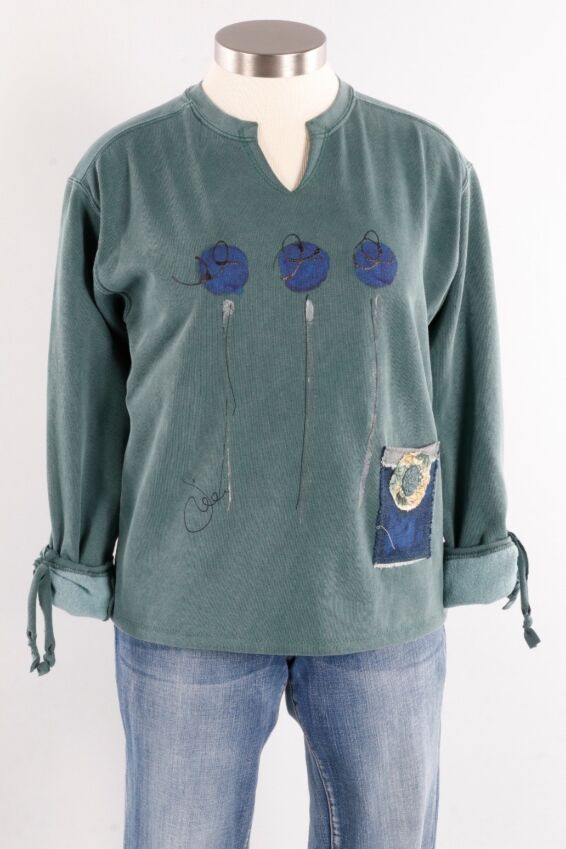 Tie Pocket Pullover - Spruce
