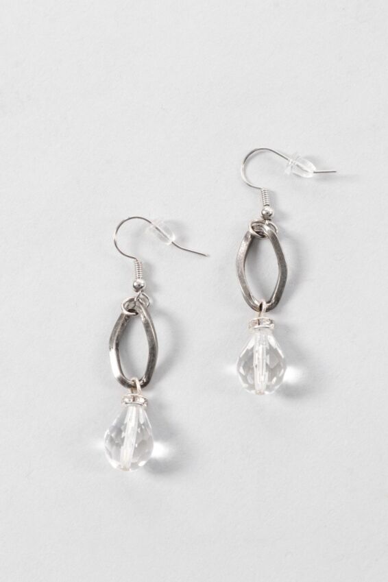 Teardrop Earring - Silver