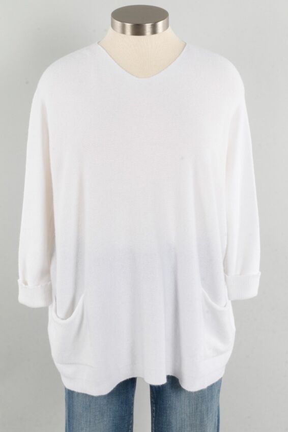 Cary Sweater - White