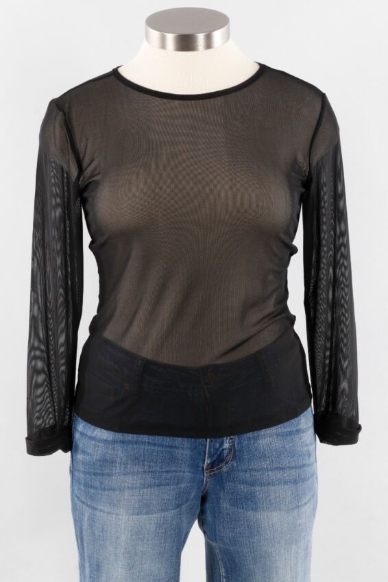 Mika Tee Plus - Black Mesh